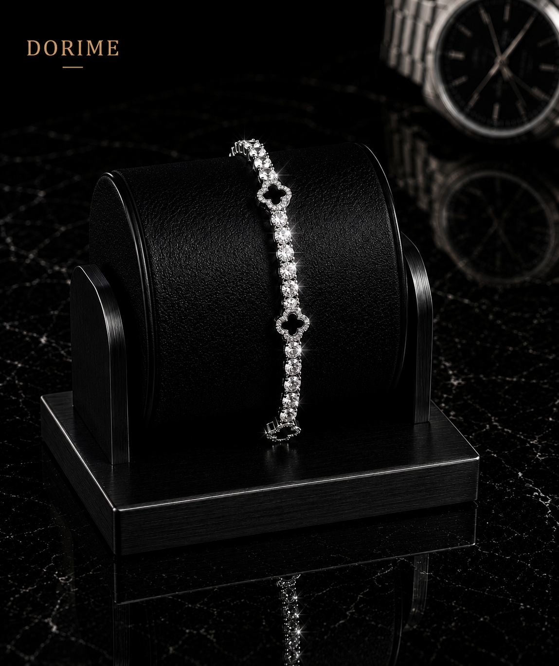 Dorime Noir Clover Bracelet