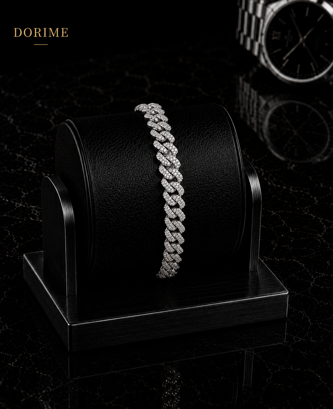 Ice Cuban Bracelet - Rounded